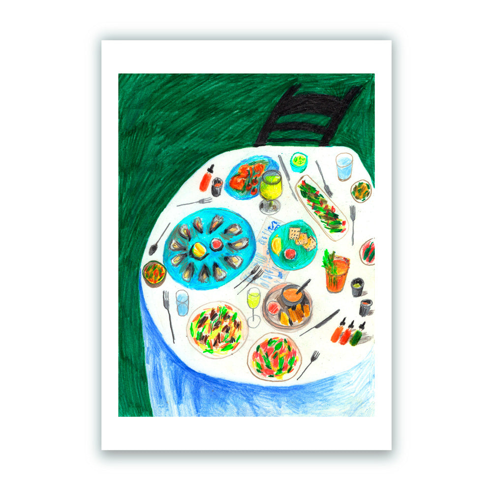 Impression giclée d'oiseaux marins