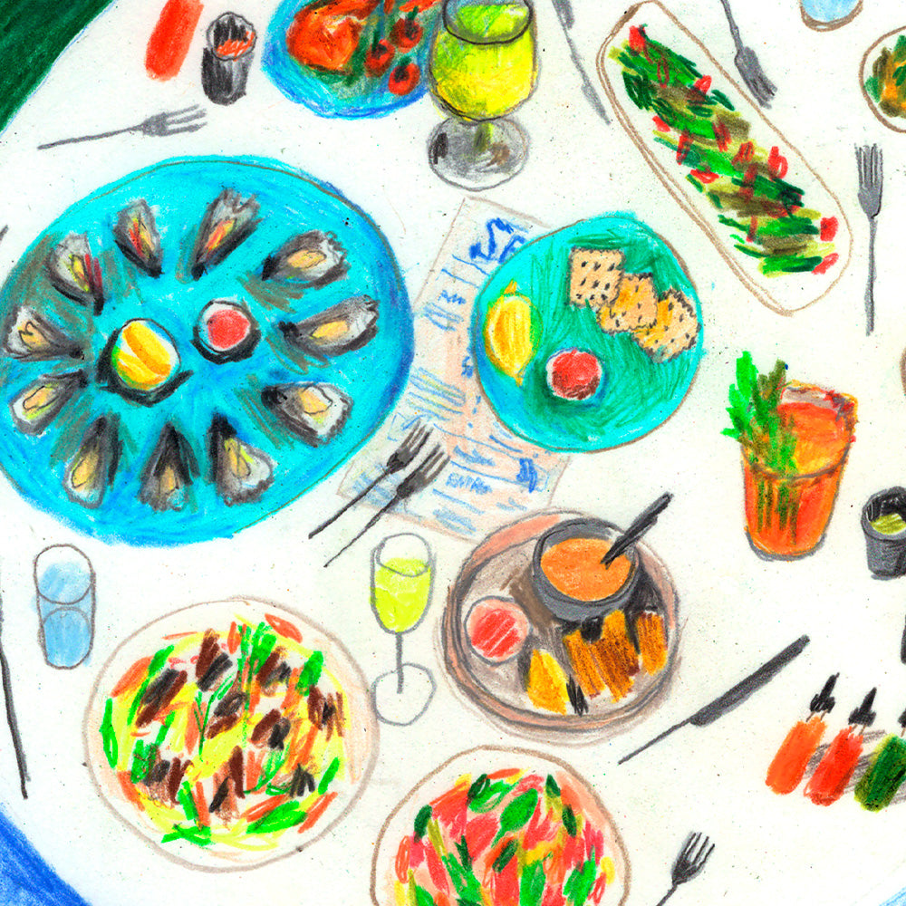 Impression giclée d'oiseaux marins