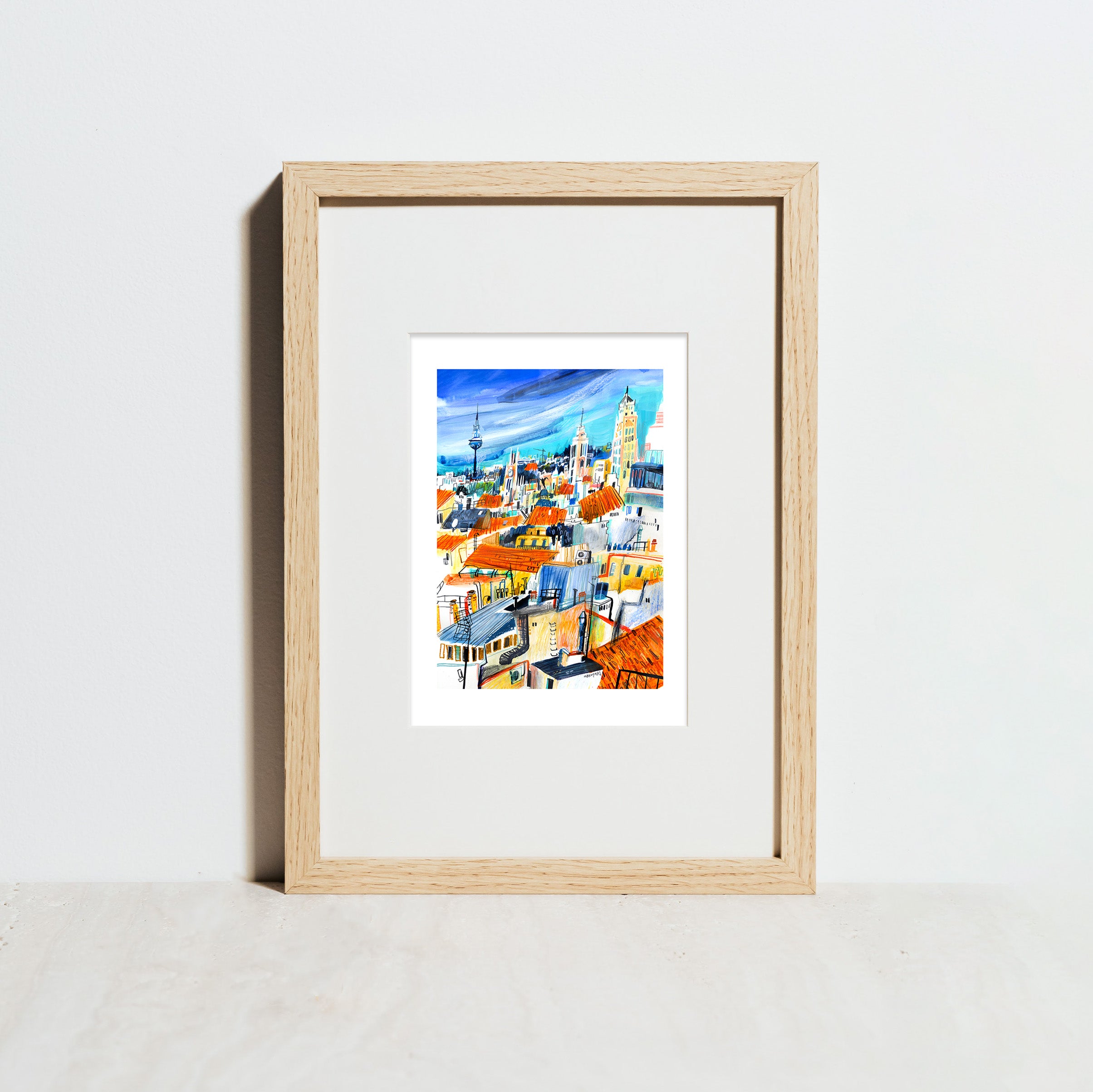 Tejados de Madrid Giclée Print