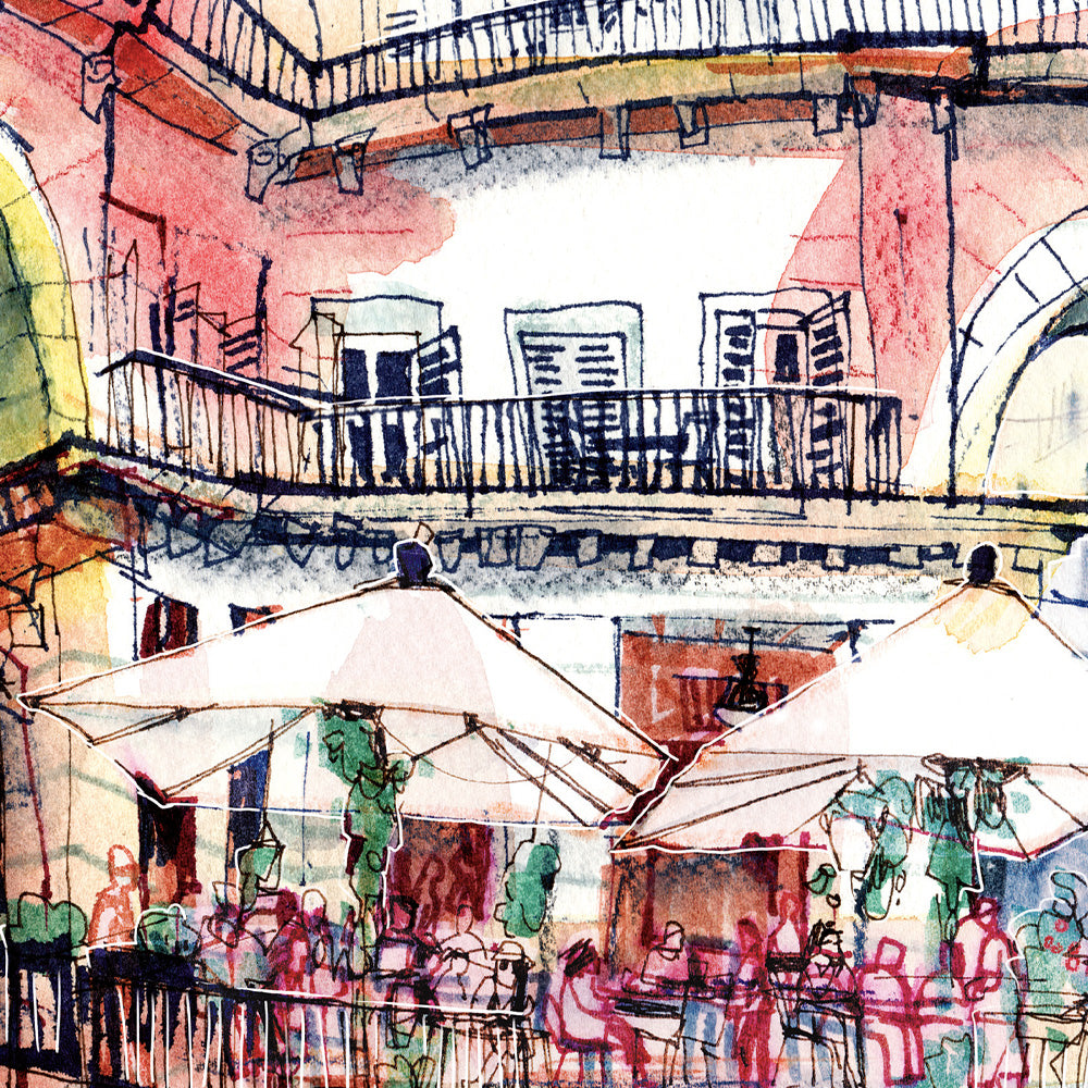Terrazas Plaza Mayor Impresión Giclée