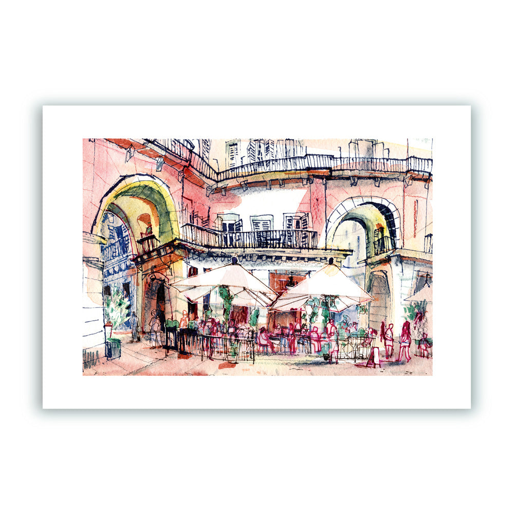 Terrazas Plaza Mayor Impresión Giclée