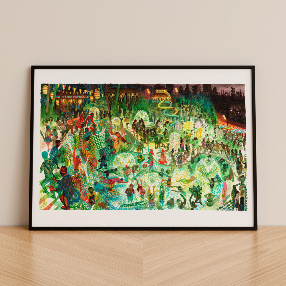 The City Pools Giclée Print