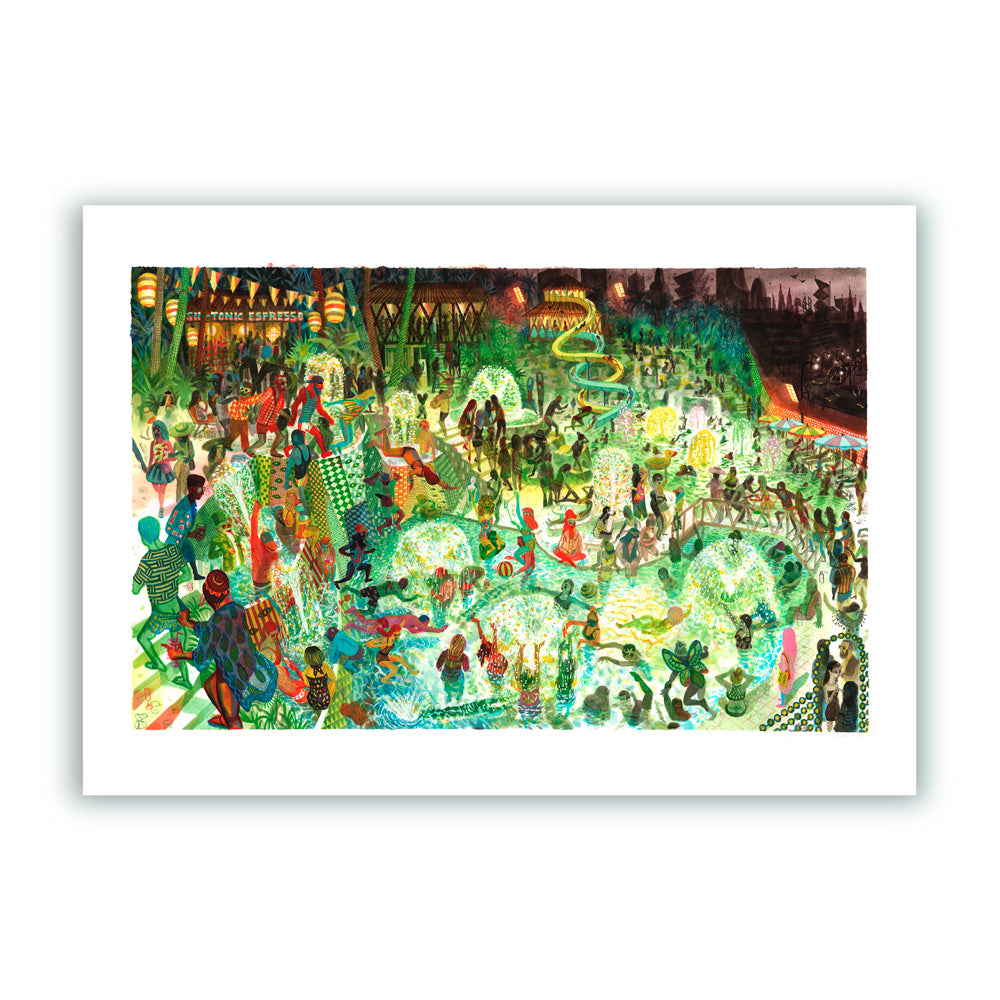 The City Pools Giclée Print