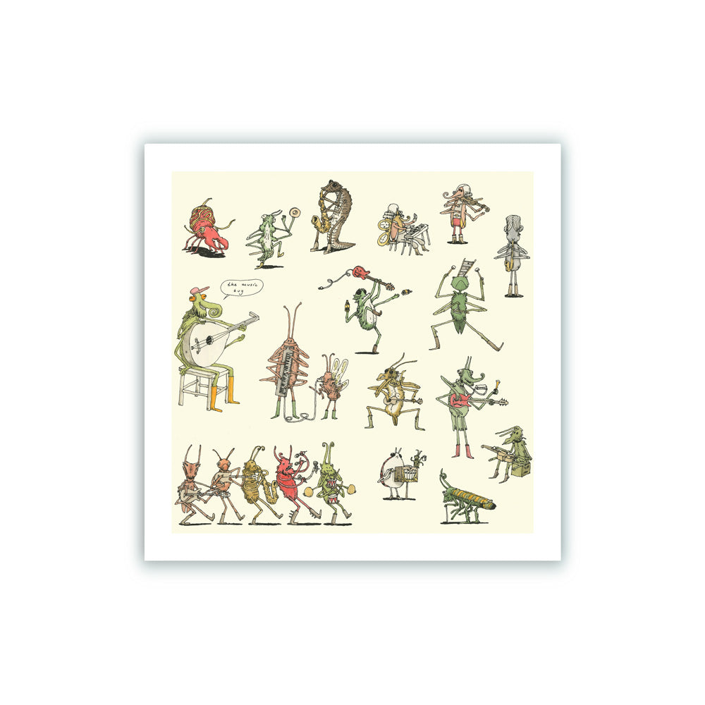 The Music Bug Impresión Giclée
