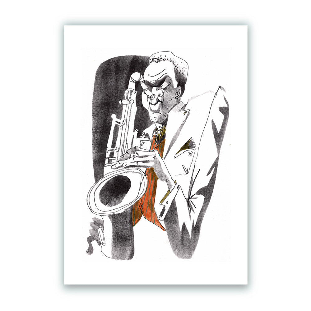 The Saxophone Solo Impresión Giclée