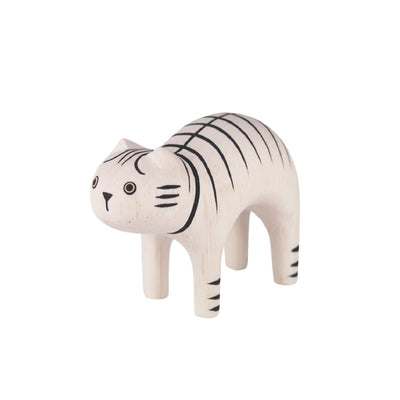 Animal de madera Pole Pole Gato Tigre