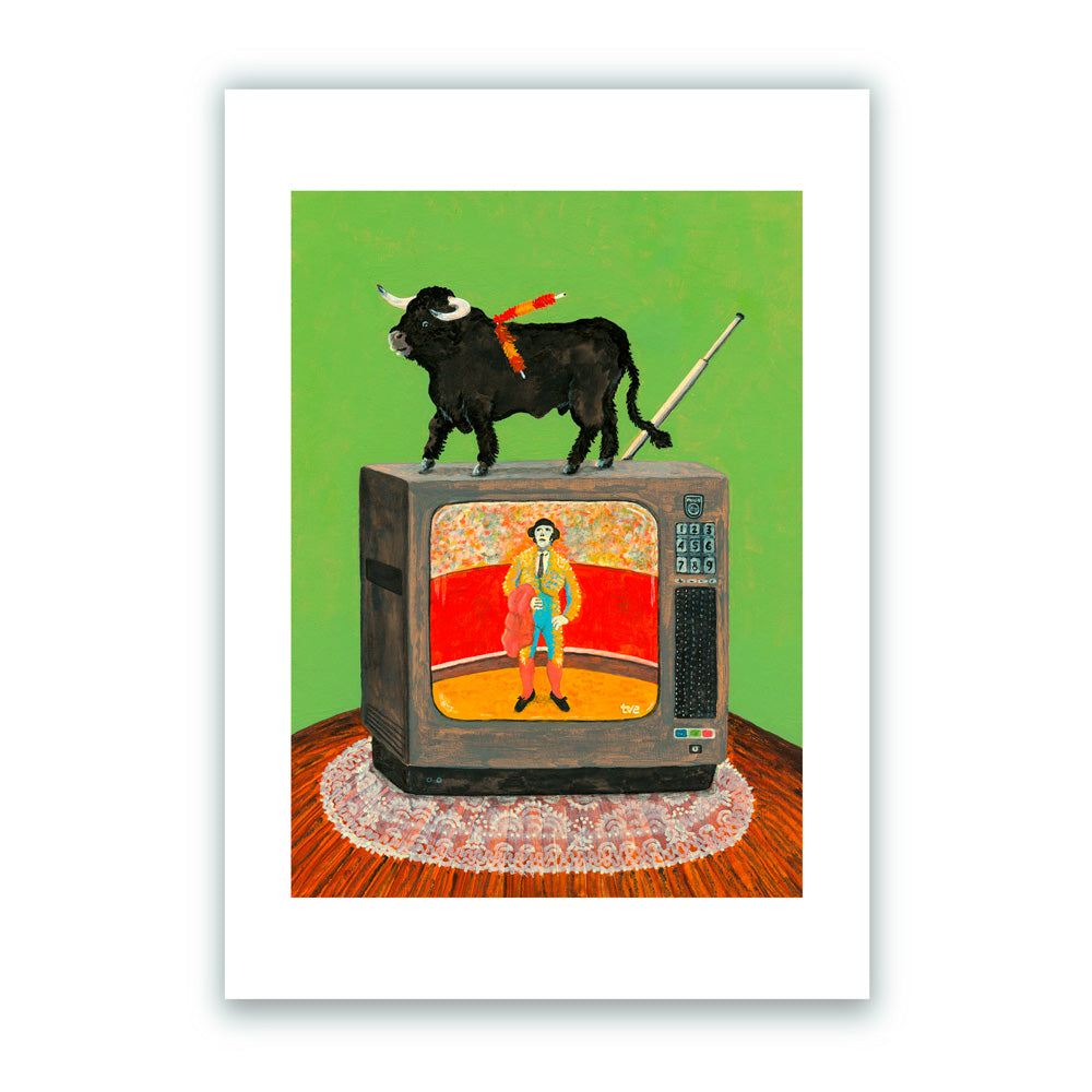 Toro TV Impresión Giclée
