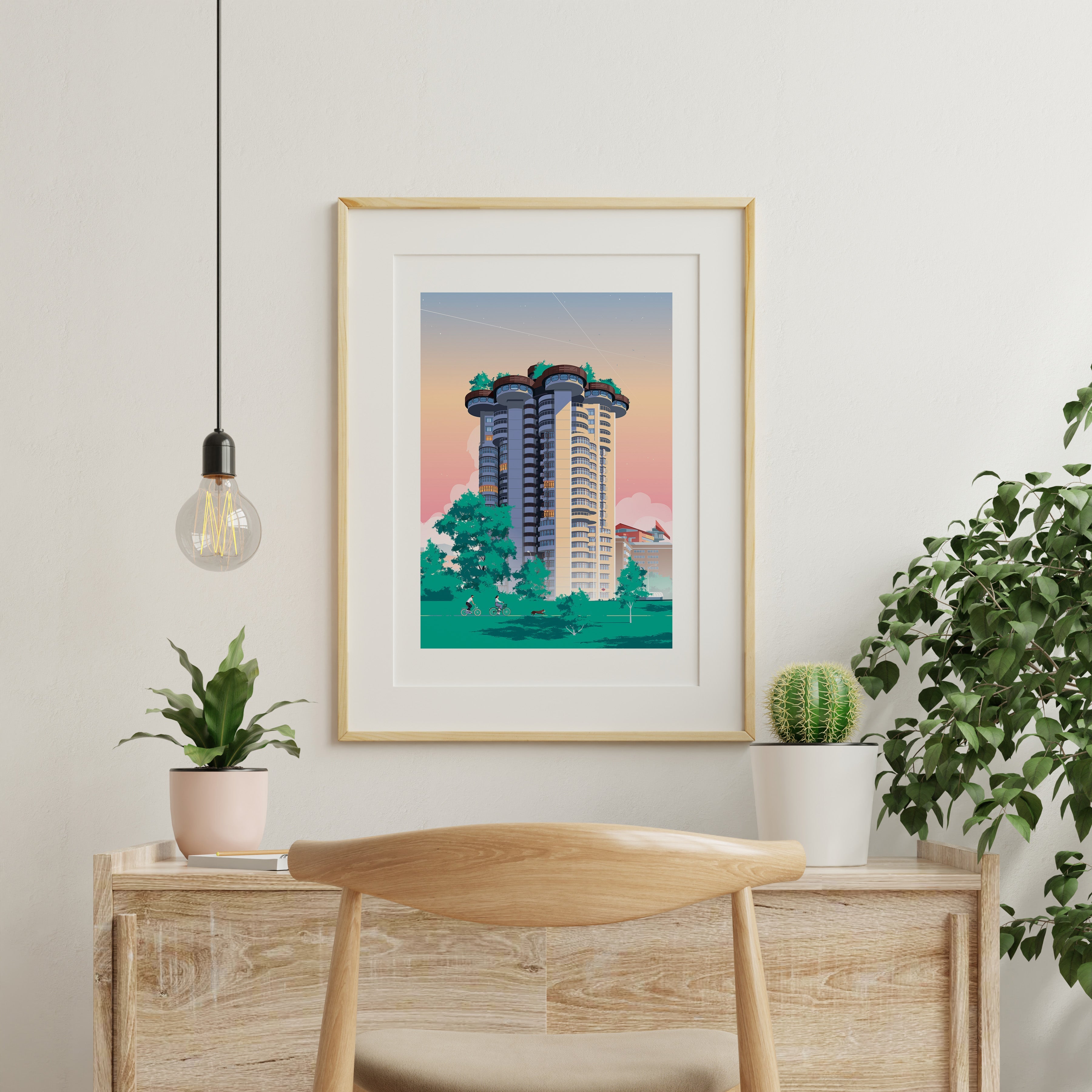Torres Blancas Impresión Giclée