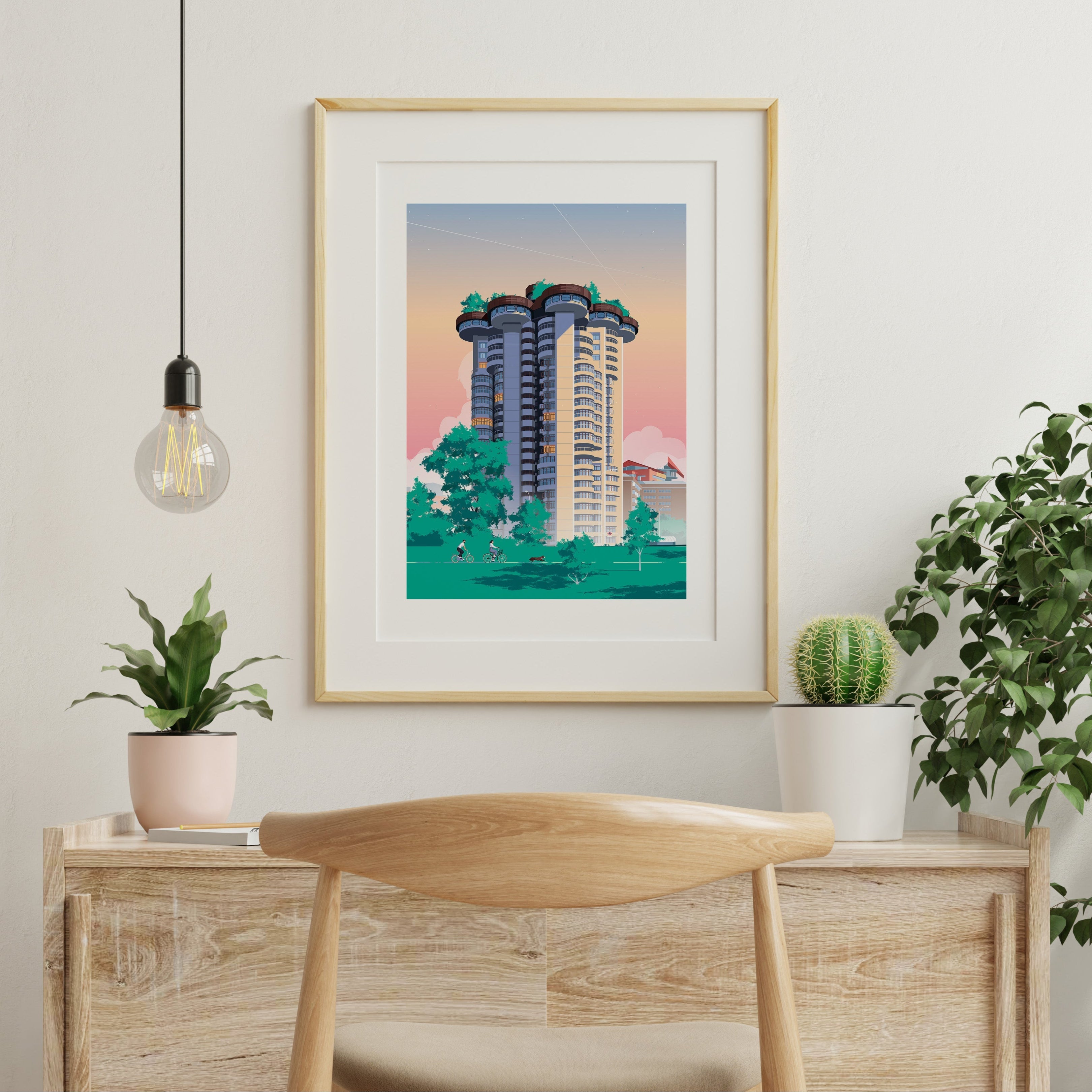 Torres Blancas Impresión Giclée