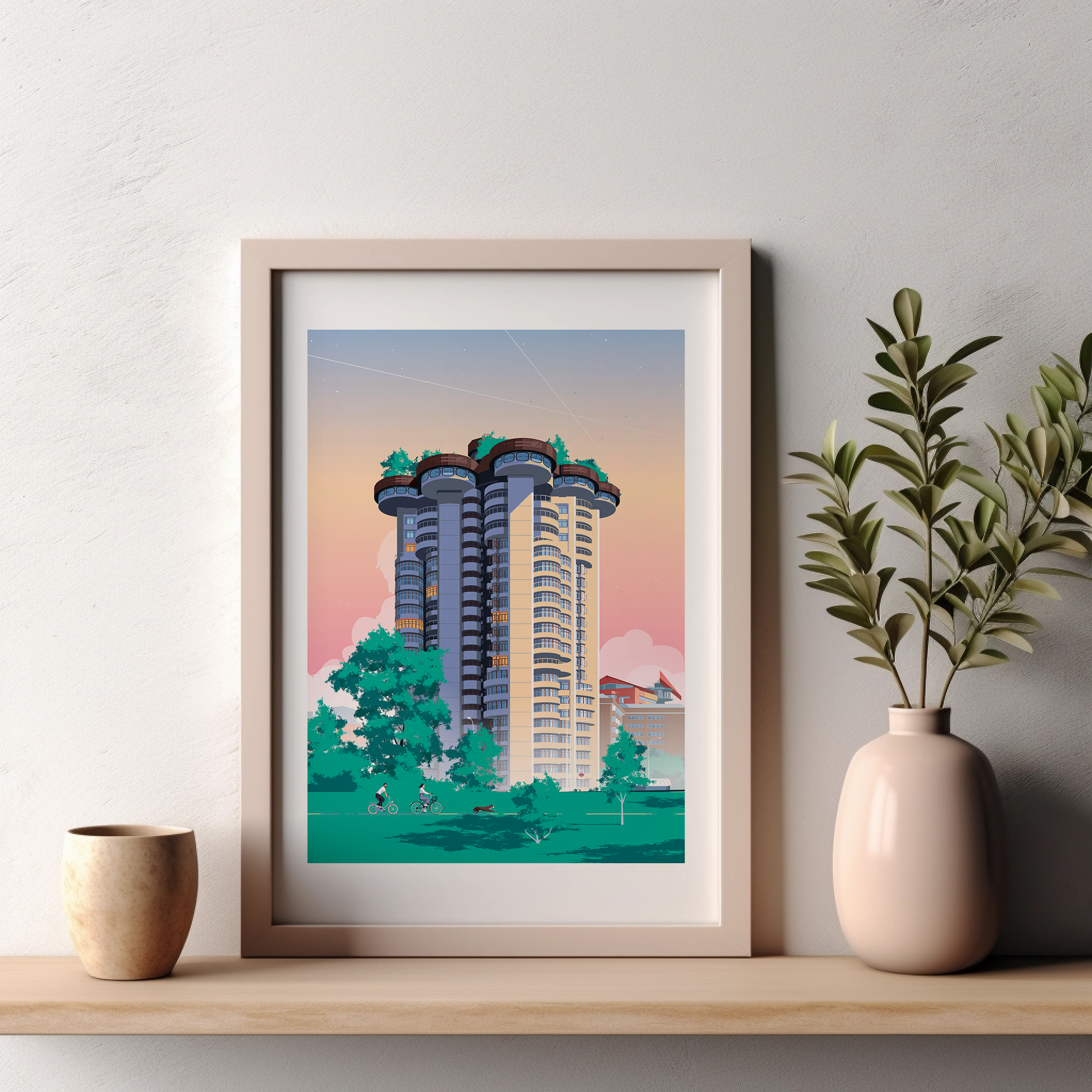 Torres Blancas Impresión Giclée