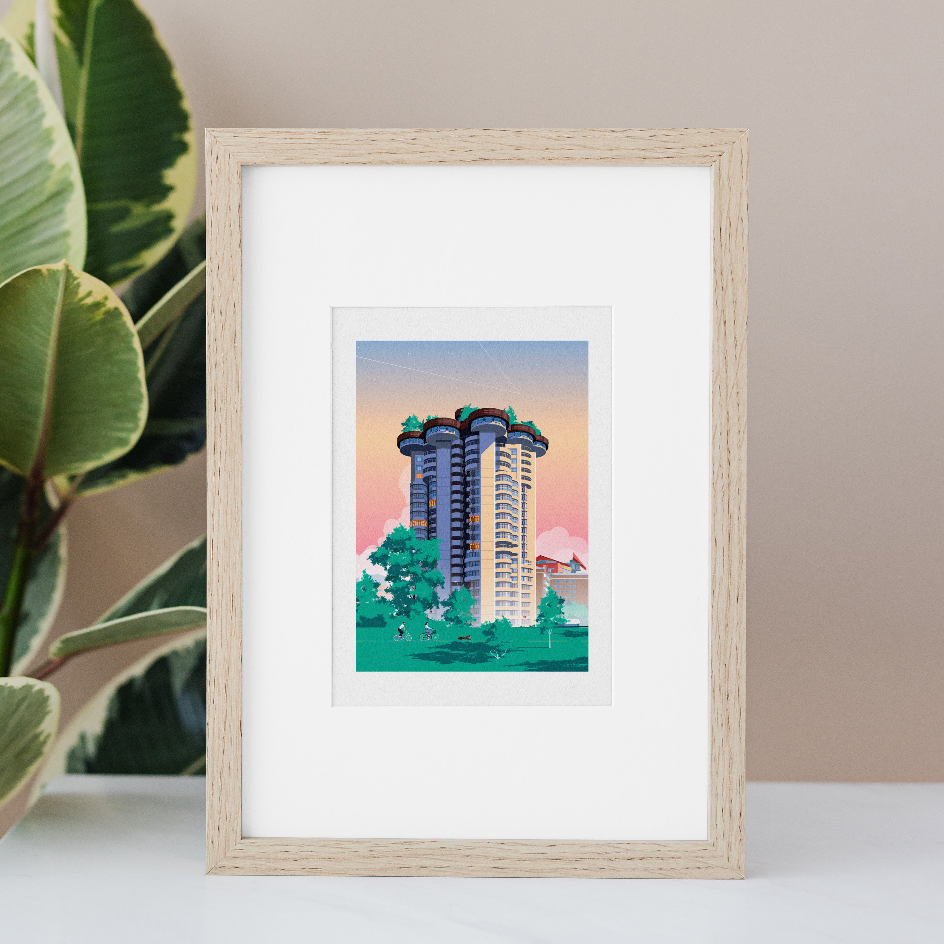 Torres Blancas Impresión Giclée