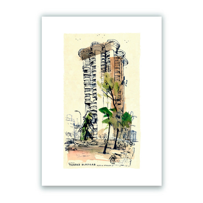 Torres Blancas Impression Giclée