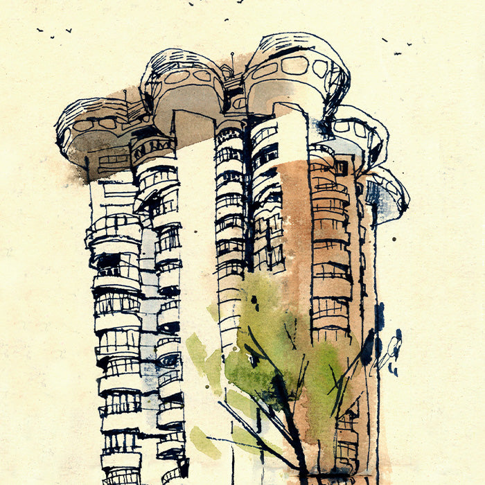 Torres Blancas Impression Giclée