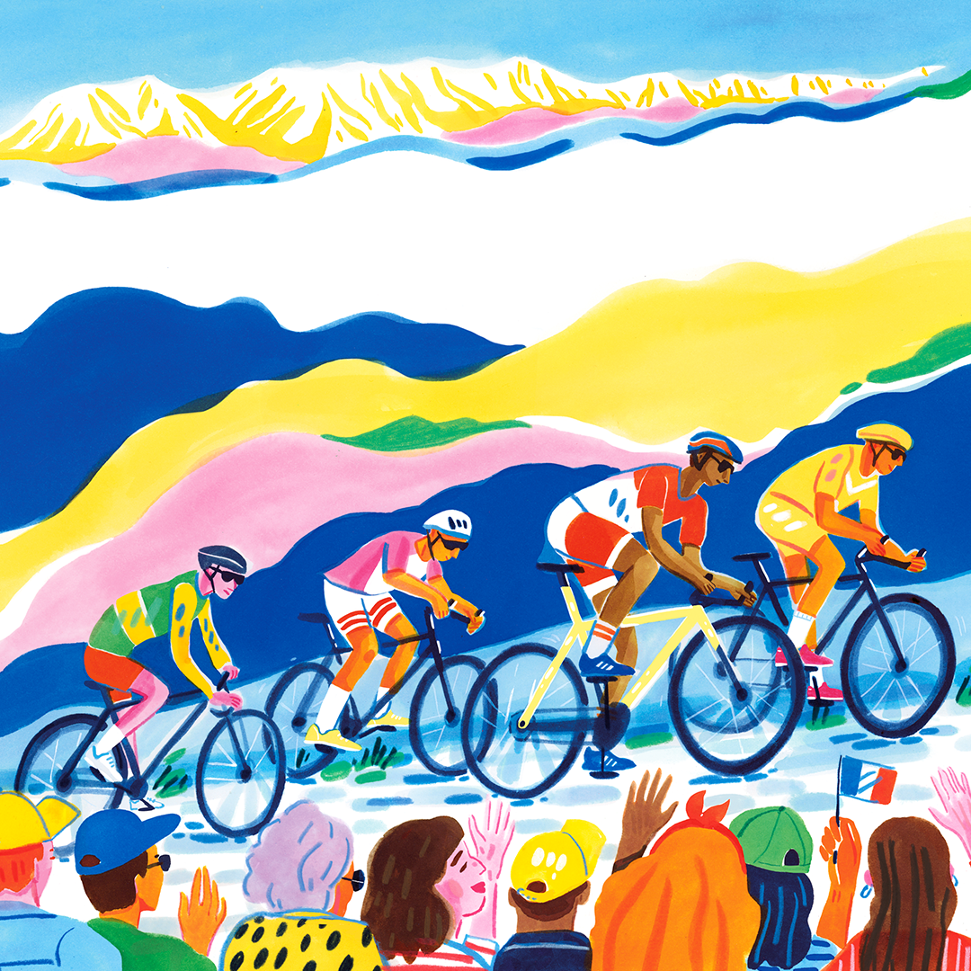 Tour de France Impression Giclée