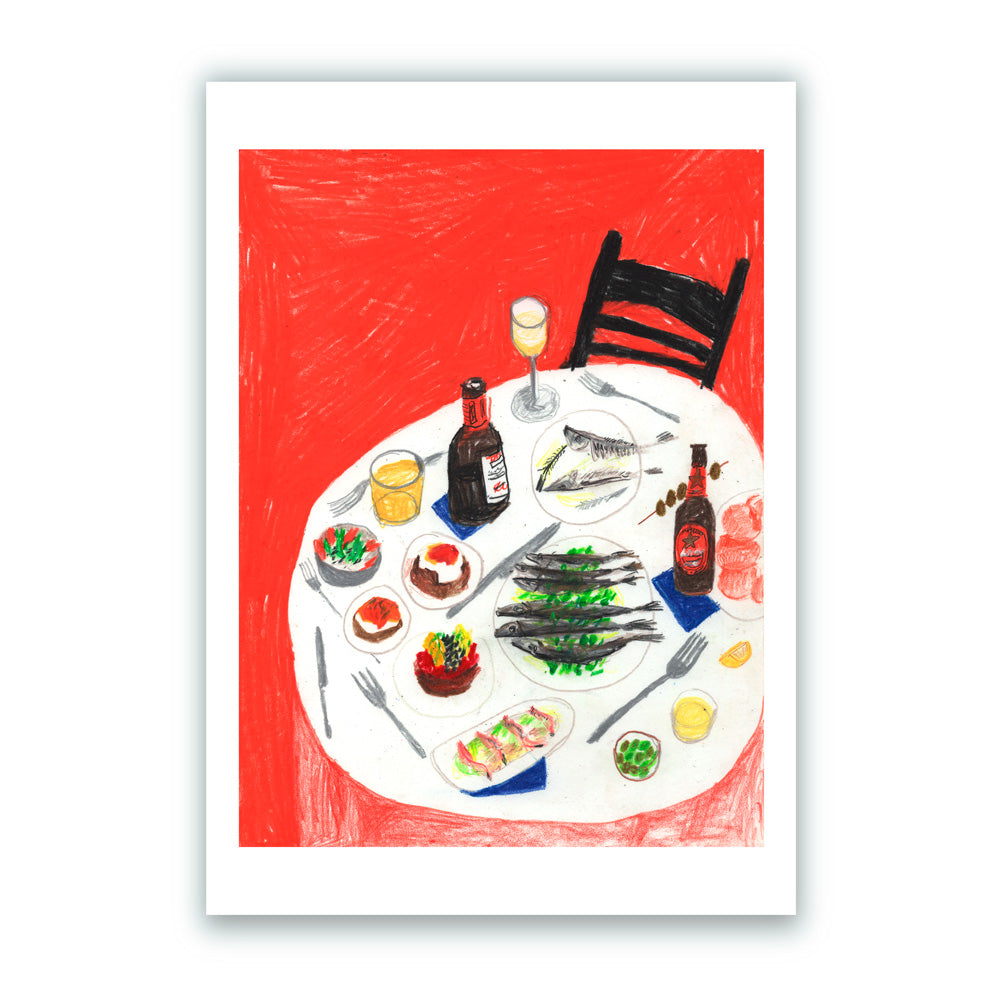 Cette impression giclée de janvier