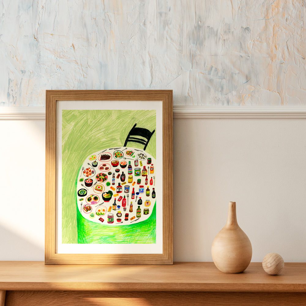Impression giclée « La sauce et sa soirée dansante »