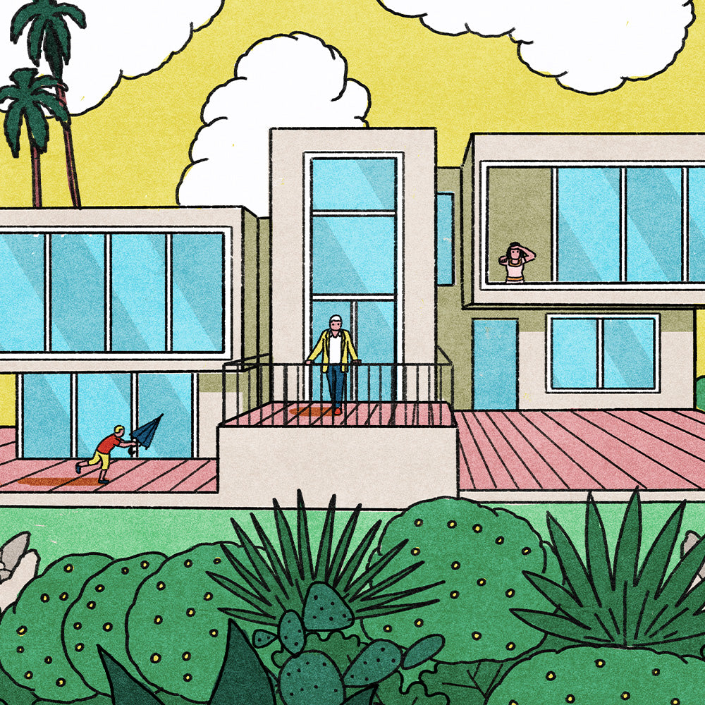 Una Casa en el Trópico Impresión Giclée