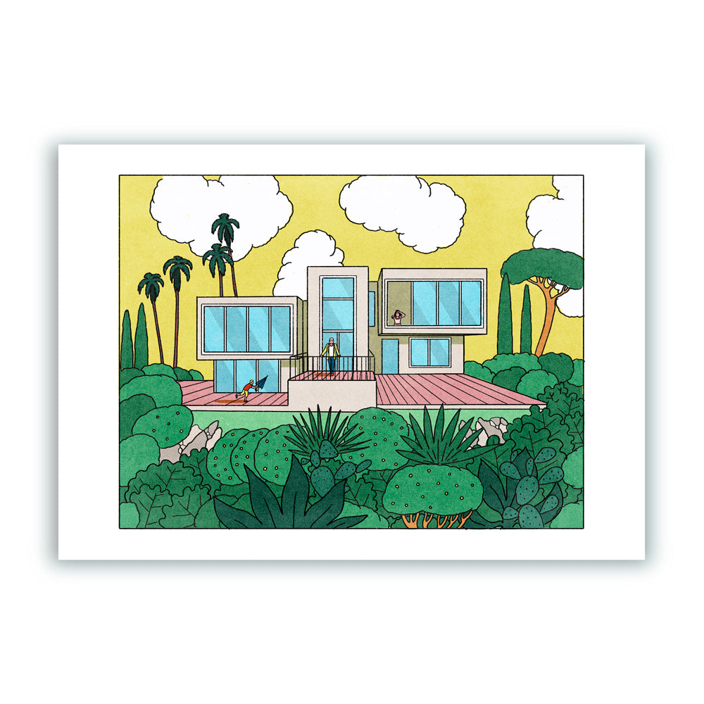 Una Casa en el Trópico Impresión Giclée