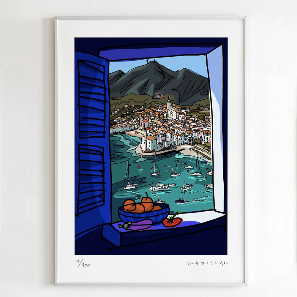 Ventana de Cadaqués Impresión Fine Art