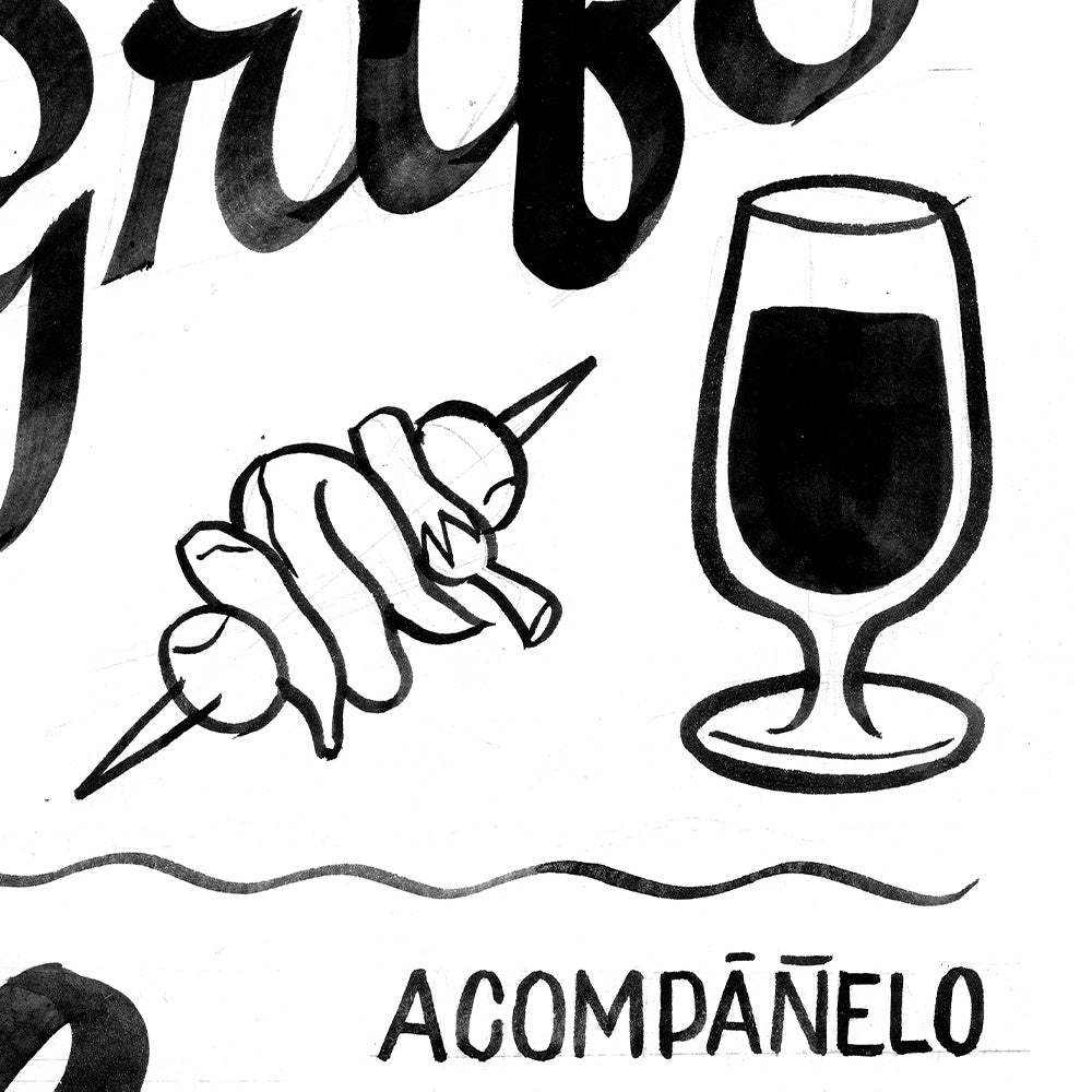 Impression giclée Tap Vermouth BN