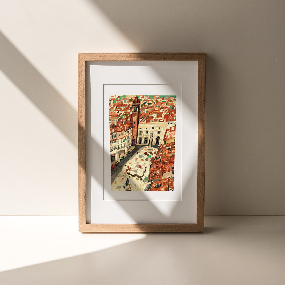 Verona City View Impression Giclée A5