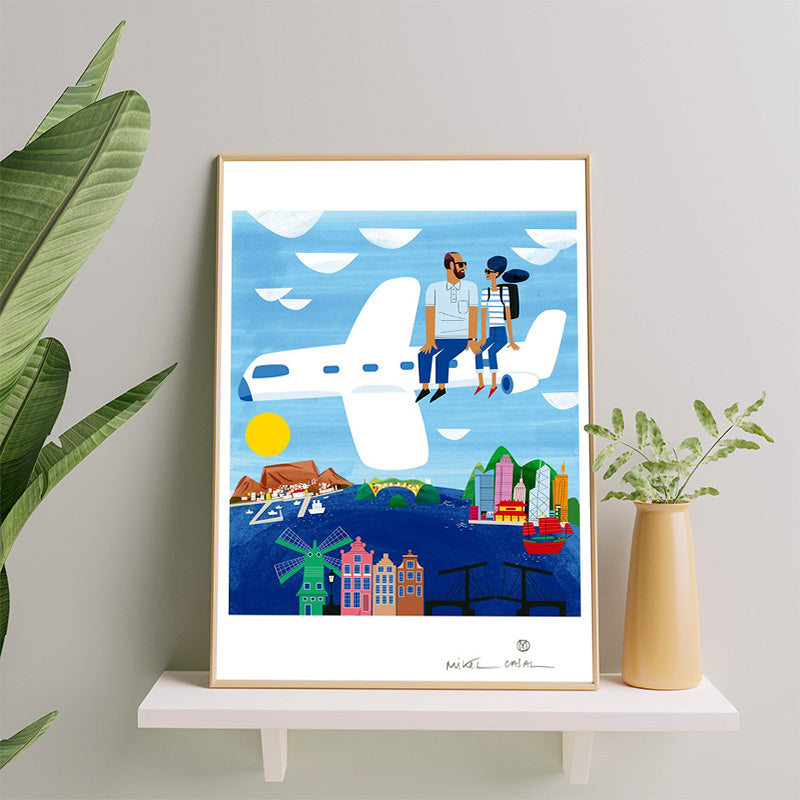Viajar juntos Impression Giclée A3