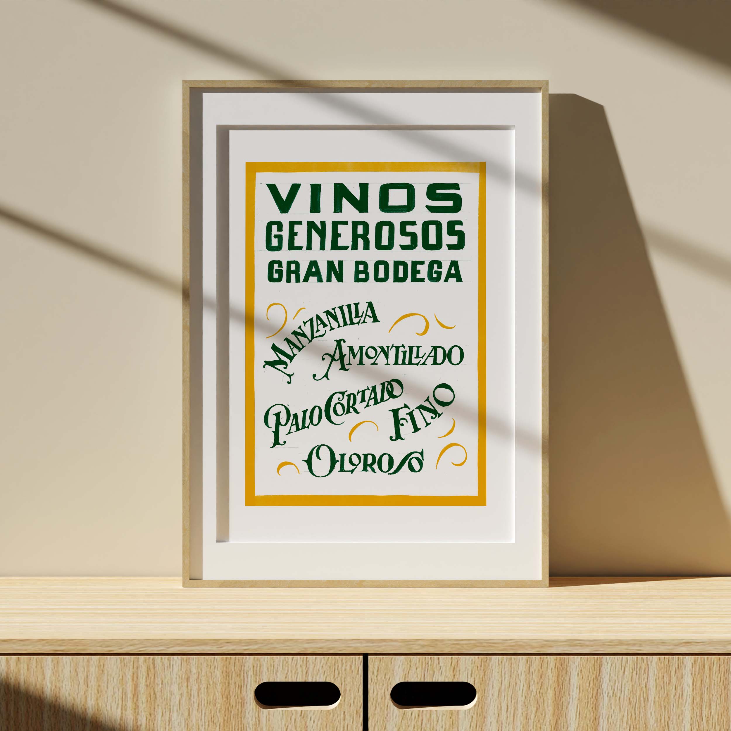 Vinos Generosos Impresión Giclée