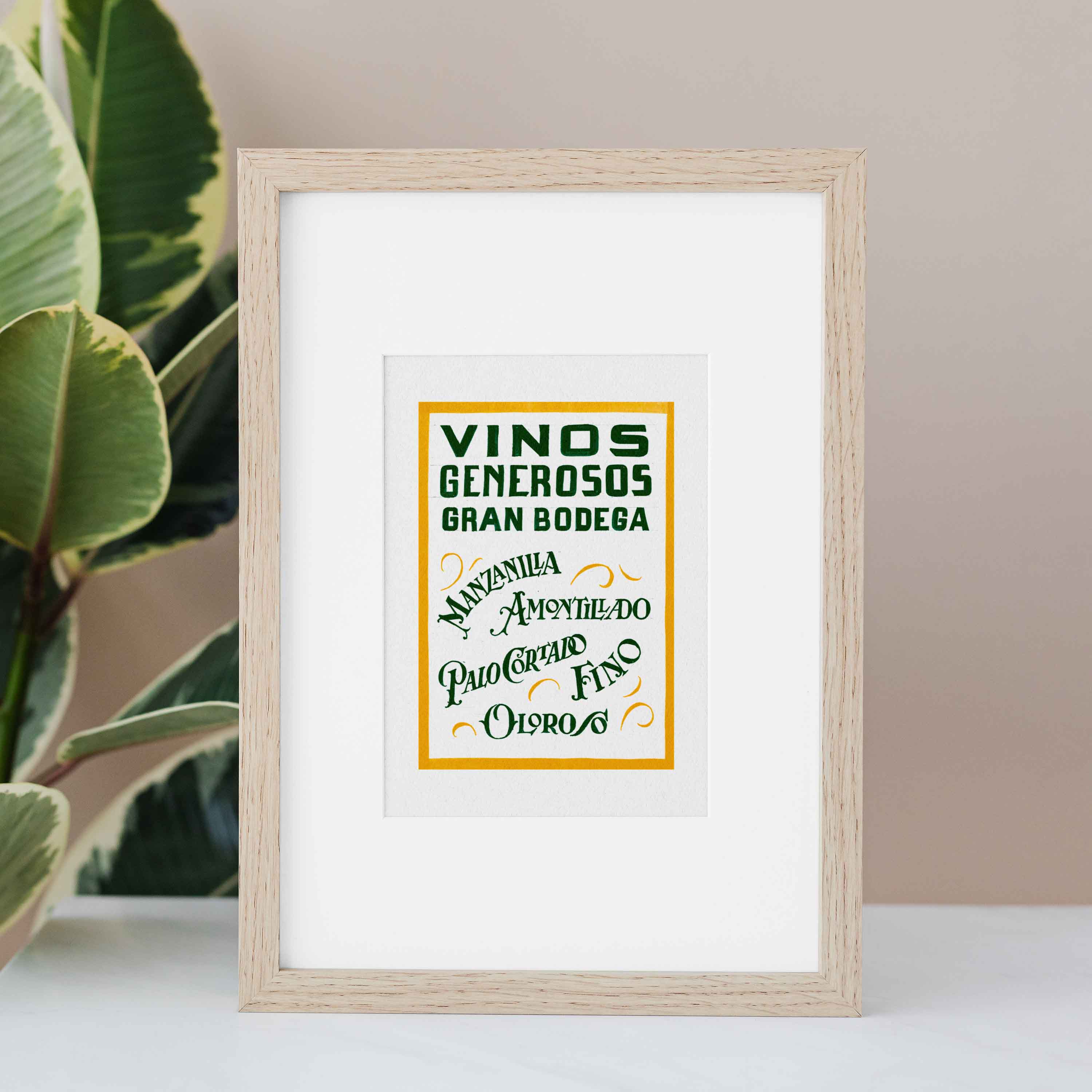 Vinos Generosos Impresión Giclée