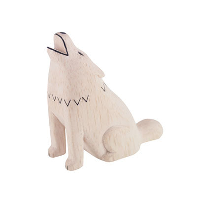 Animal de madera Pole Pole Lobo