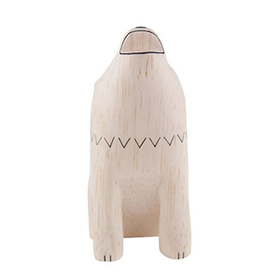 Animal de madera Pole Pole Lobo