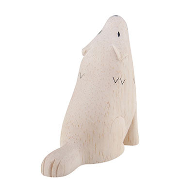Animal de madera Pole Pole Lobo