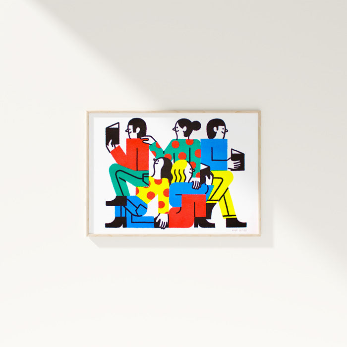 Book Club Rojo Risografía