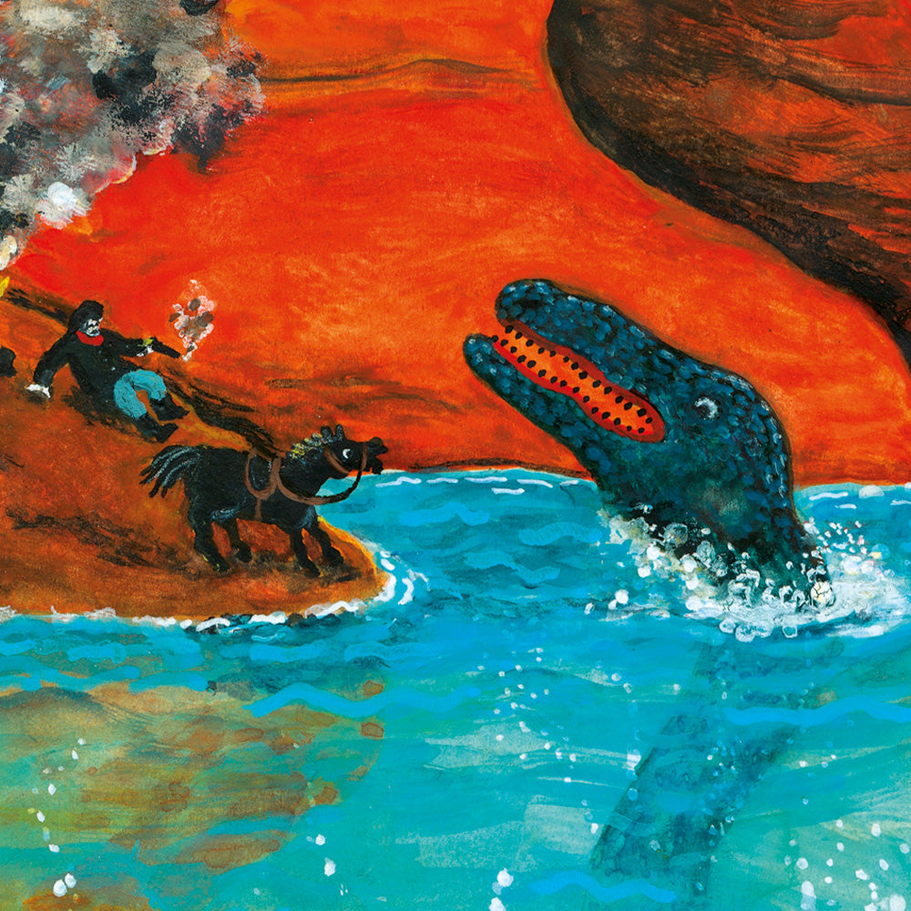 DinoWestern Thalassomedon Tirage Giclée
