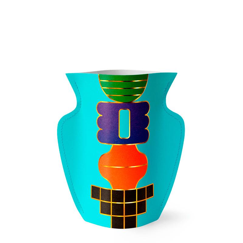 Blue Temple Mini Paper Vase