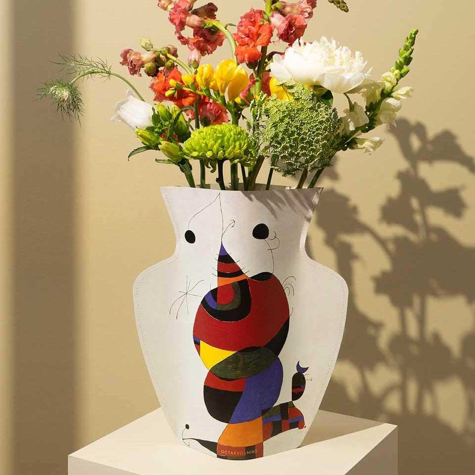 Florero de Papel Miró Femme, Oiseau, Étolie