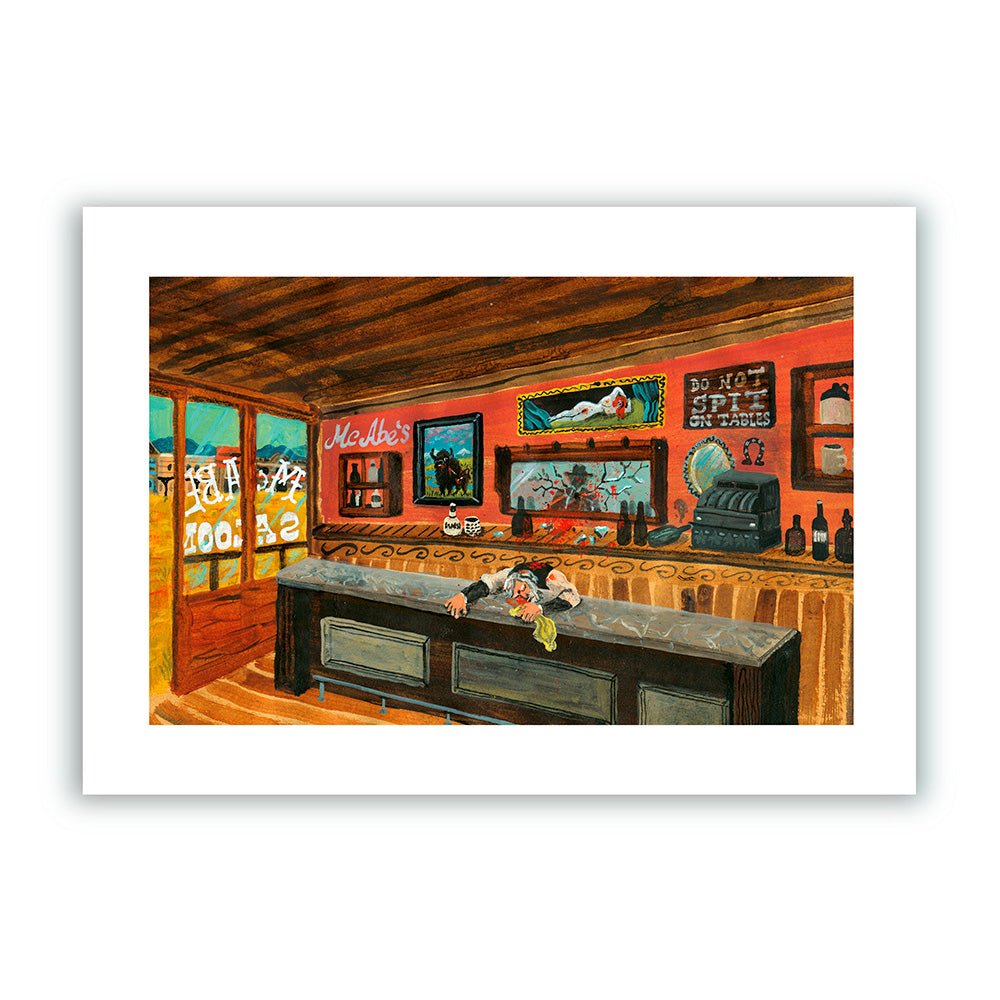 Saloon McAbe Impresión Giclée