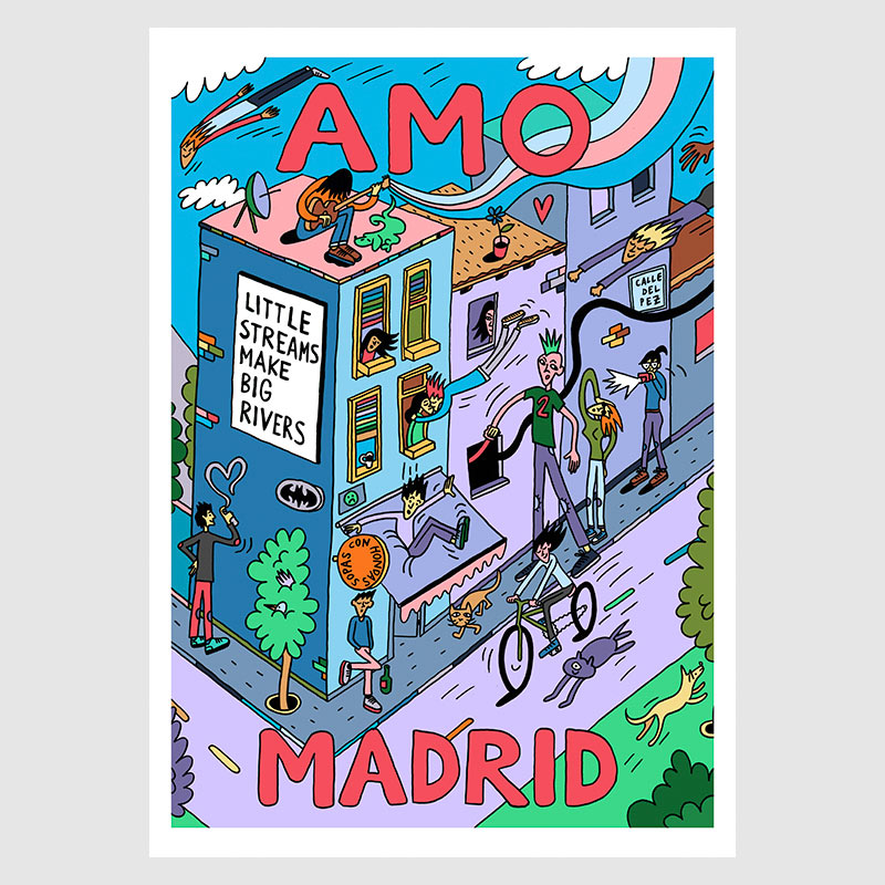 Amo Madrid 1 A3 Digital Print