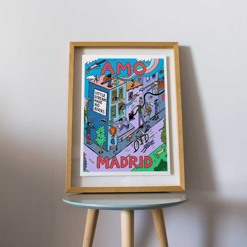 Amo Madrid 1 A3 Digital Print