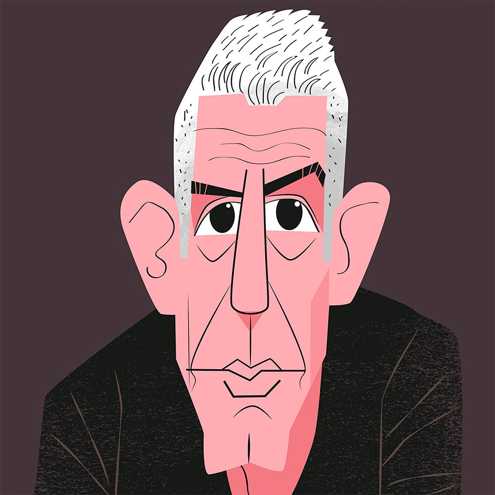 Anthony Bourdain Giclée Print A5