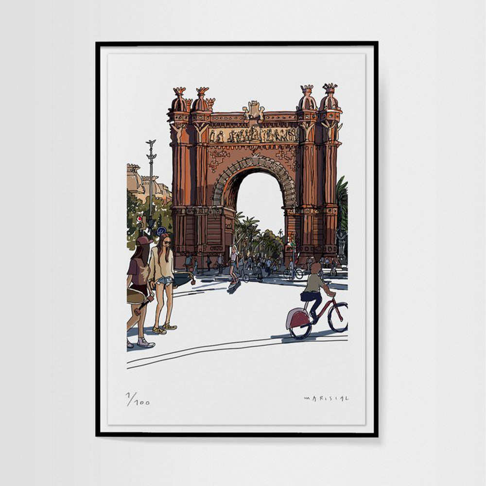 Arco del Triunfo Impresión Fine Art 50x70