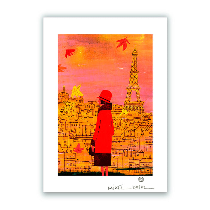 París en Otoño Giclée Print A4