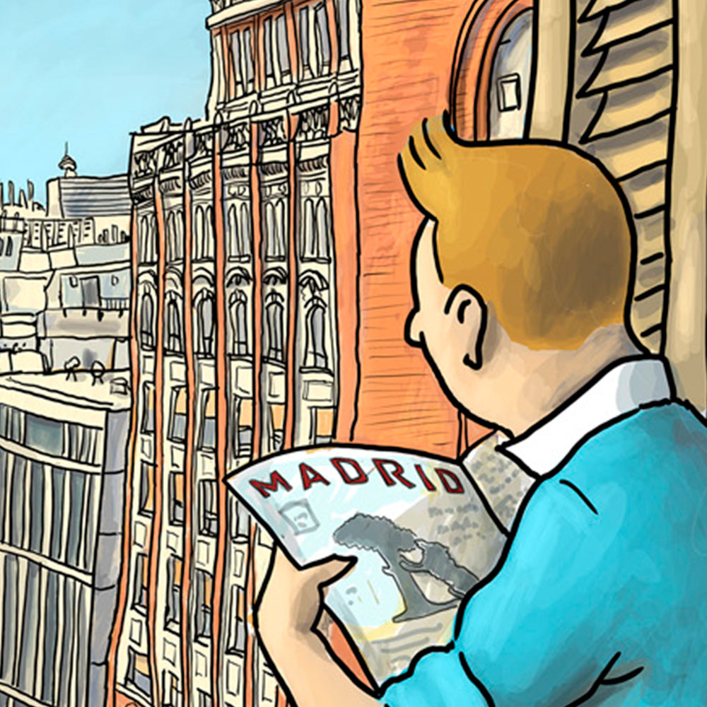 Aventureros en Madrid Impresión Giclée