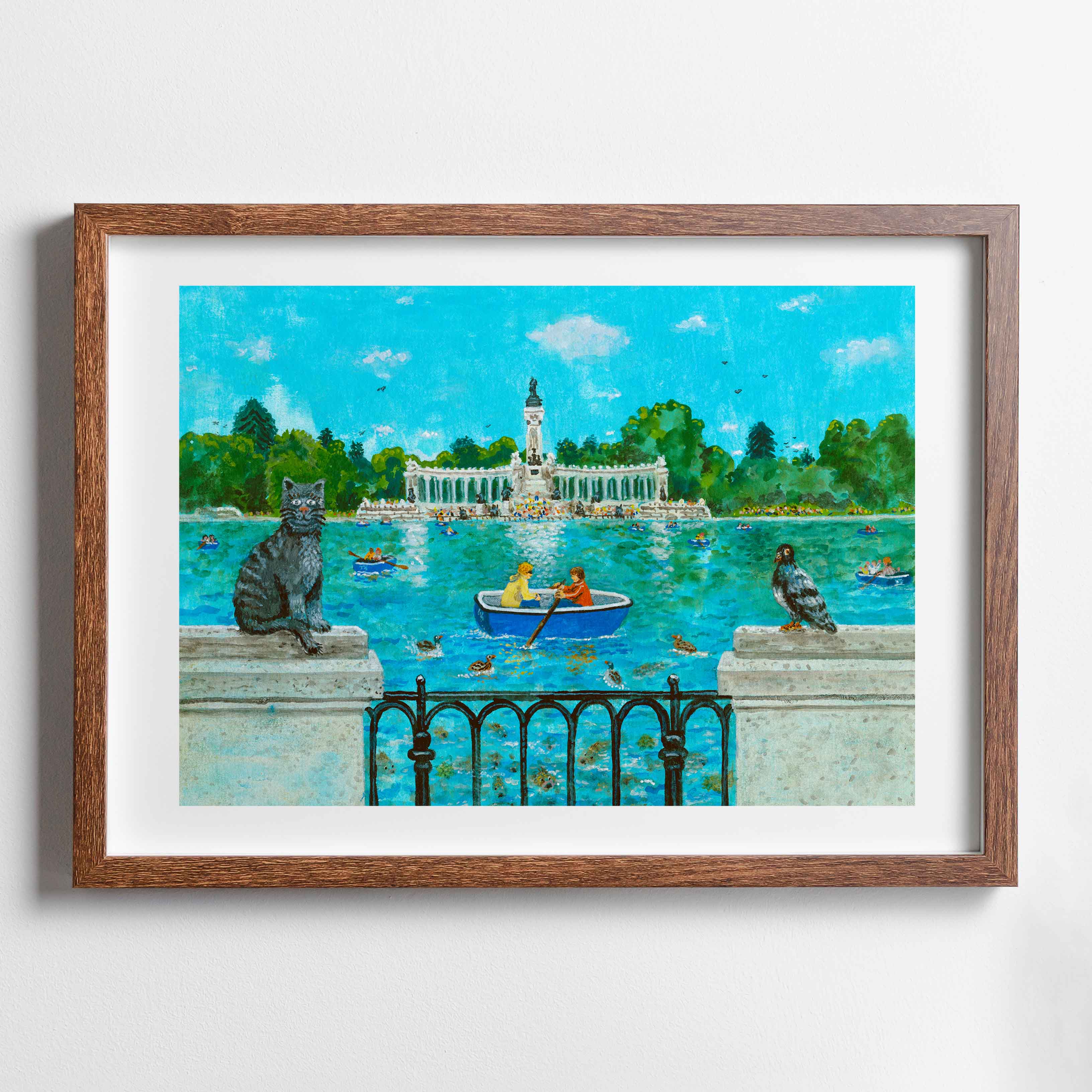 Las Barcas de El Retiro Giclée Print