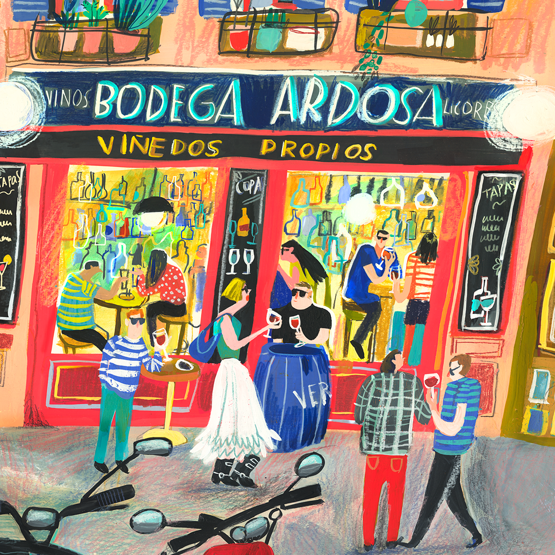 Bodega de la Ardosa Horizontal Impression Giclée