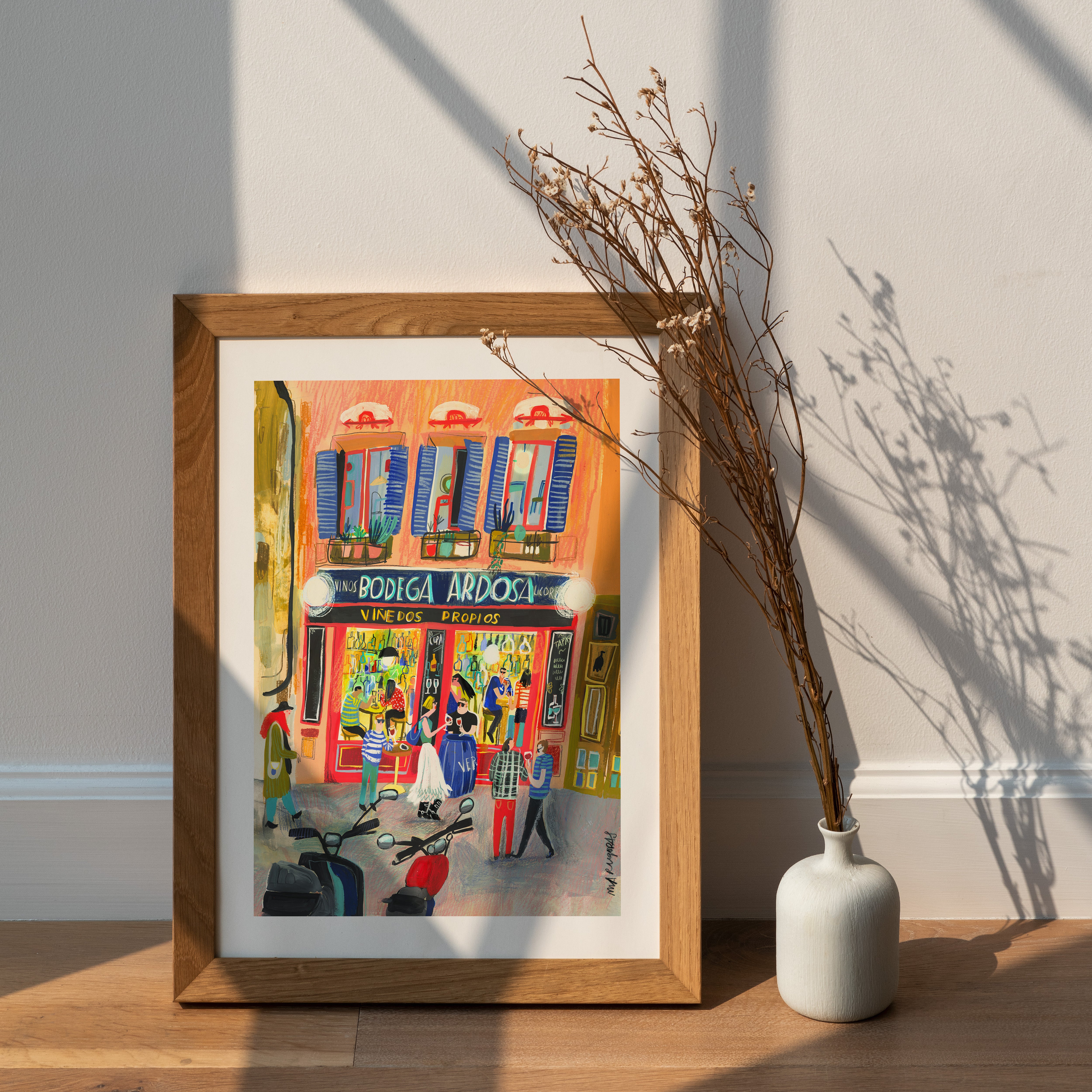 Bodega de la Ardosa Vertical Impression Giclée