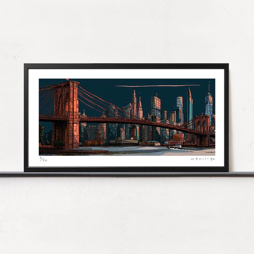 El Puente de Brooklyn Impresión Fine Art