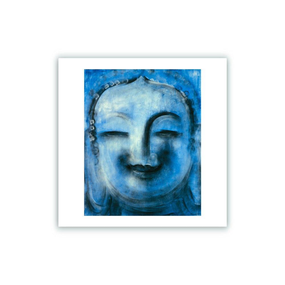 Bouddha Bleu Giclée Print 22x22