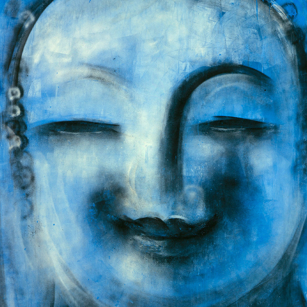 Bouddha Bleu Giclée Print 22x22