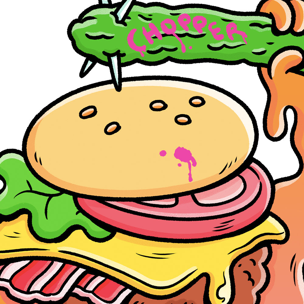Burger Impression Giclée A4