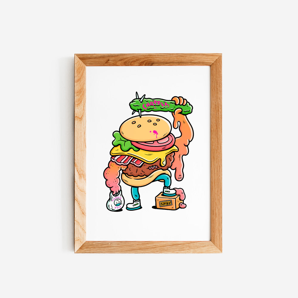 Hamburger A4 Giclée Print